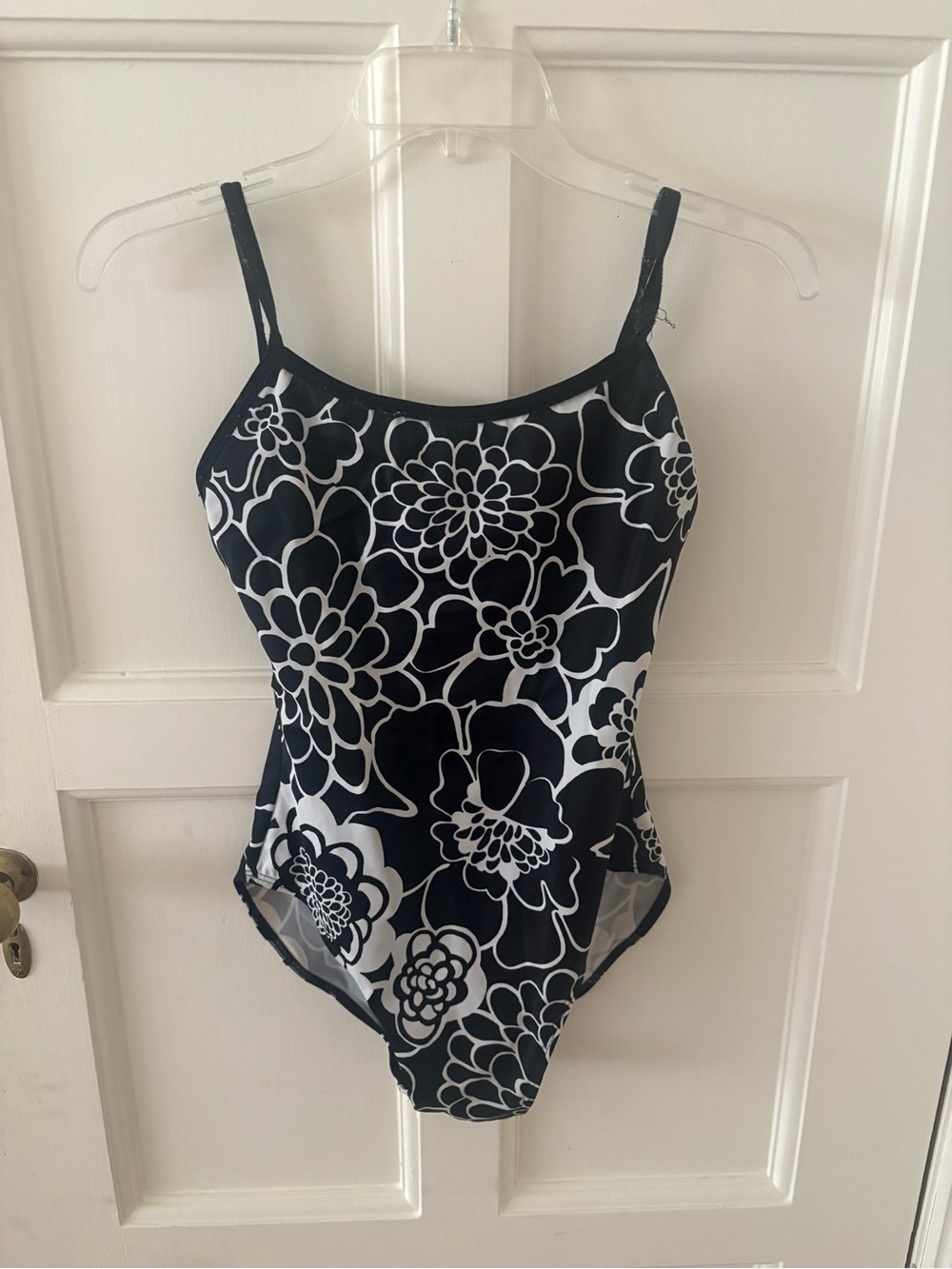 Black & White Floral Leotard